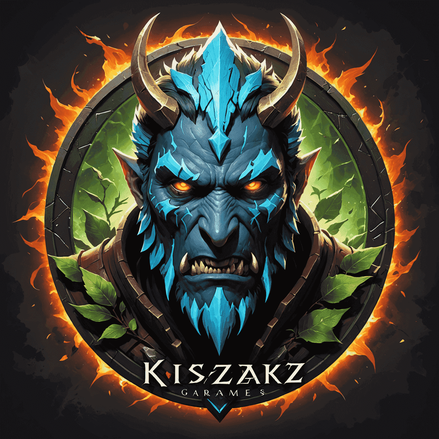 KiszakGames.com logo featuring Dota 2 inspired design