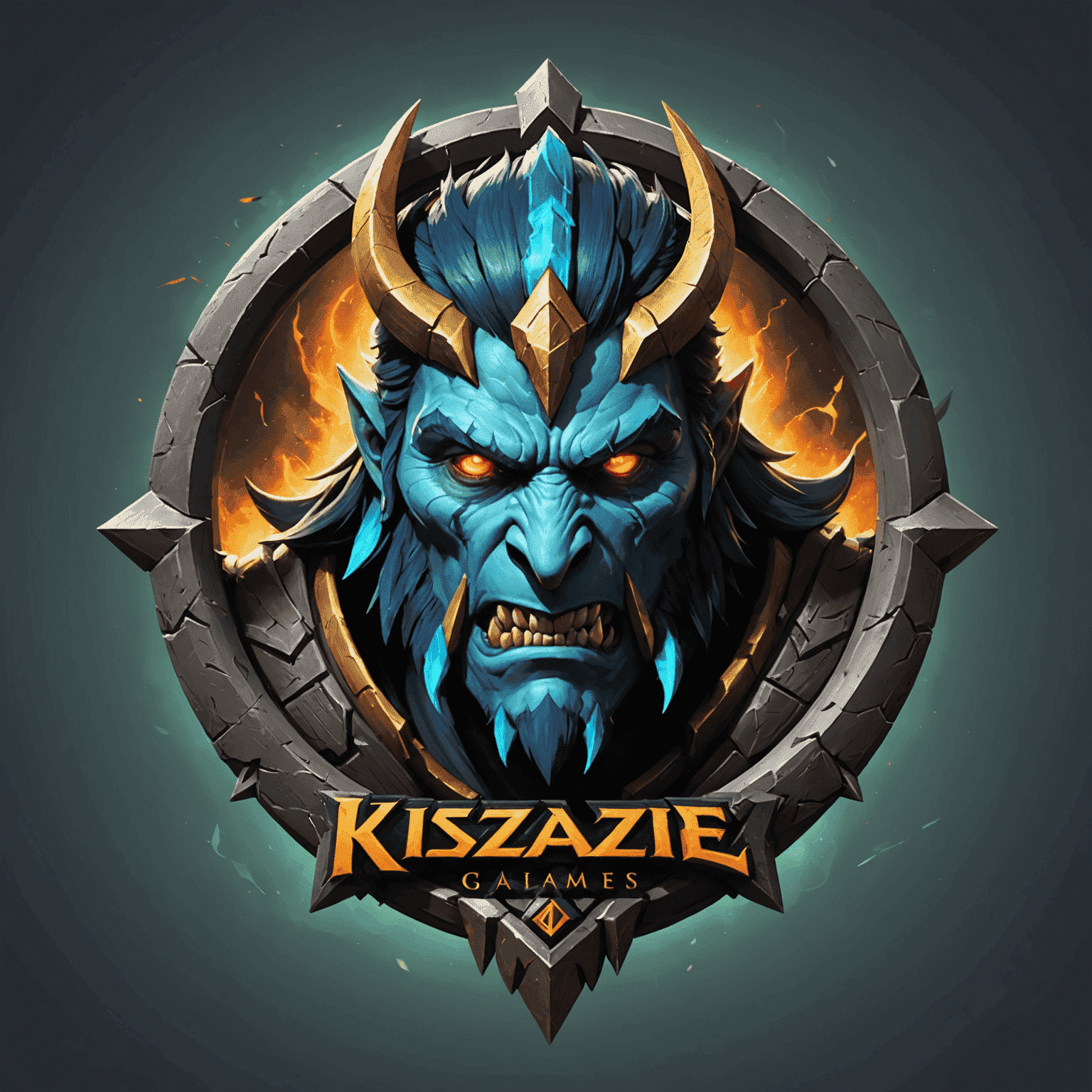 KiszakGames.com logo featuring Dota 2 inspired design
