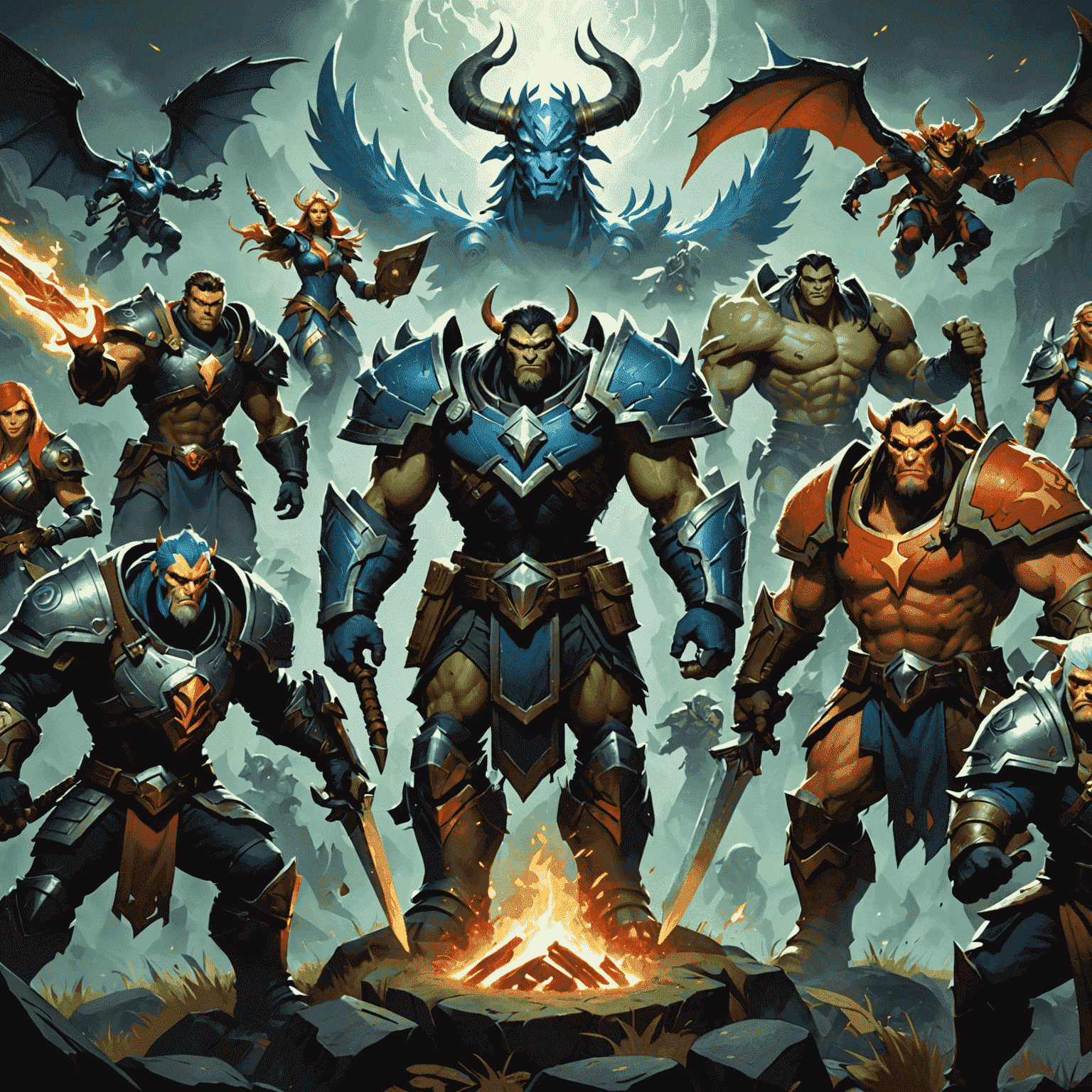 Dota 2 heroes in a strategic formation, representing the current meta